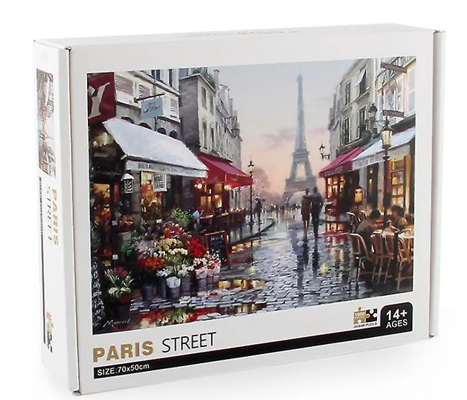 1000pcs Paris Flower Street Jigsaw DIY Puzzle Toys Assembling Picture Decoration AZ13803