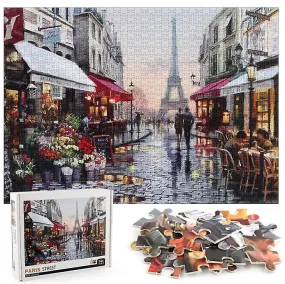 1000pcs Paris Flower Street Jigsaw DIY Puzzle Toys Assembling Picture Decoration AZ13803