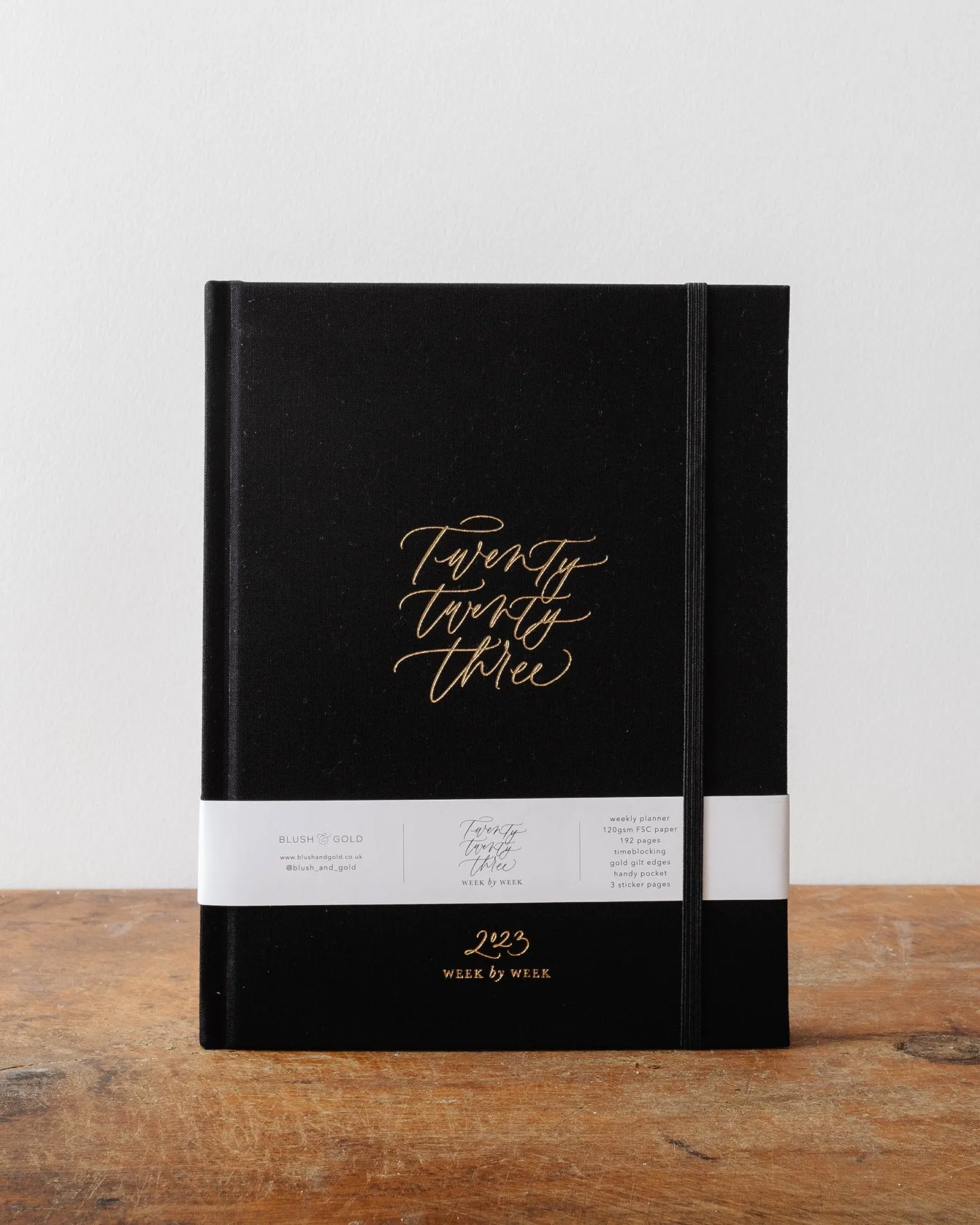 2023 Weekly Planner - Black Cloth