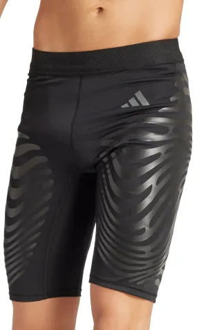 adidas Adizero Control Mens Short Running Tights - Black