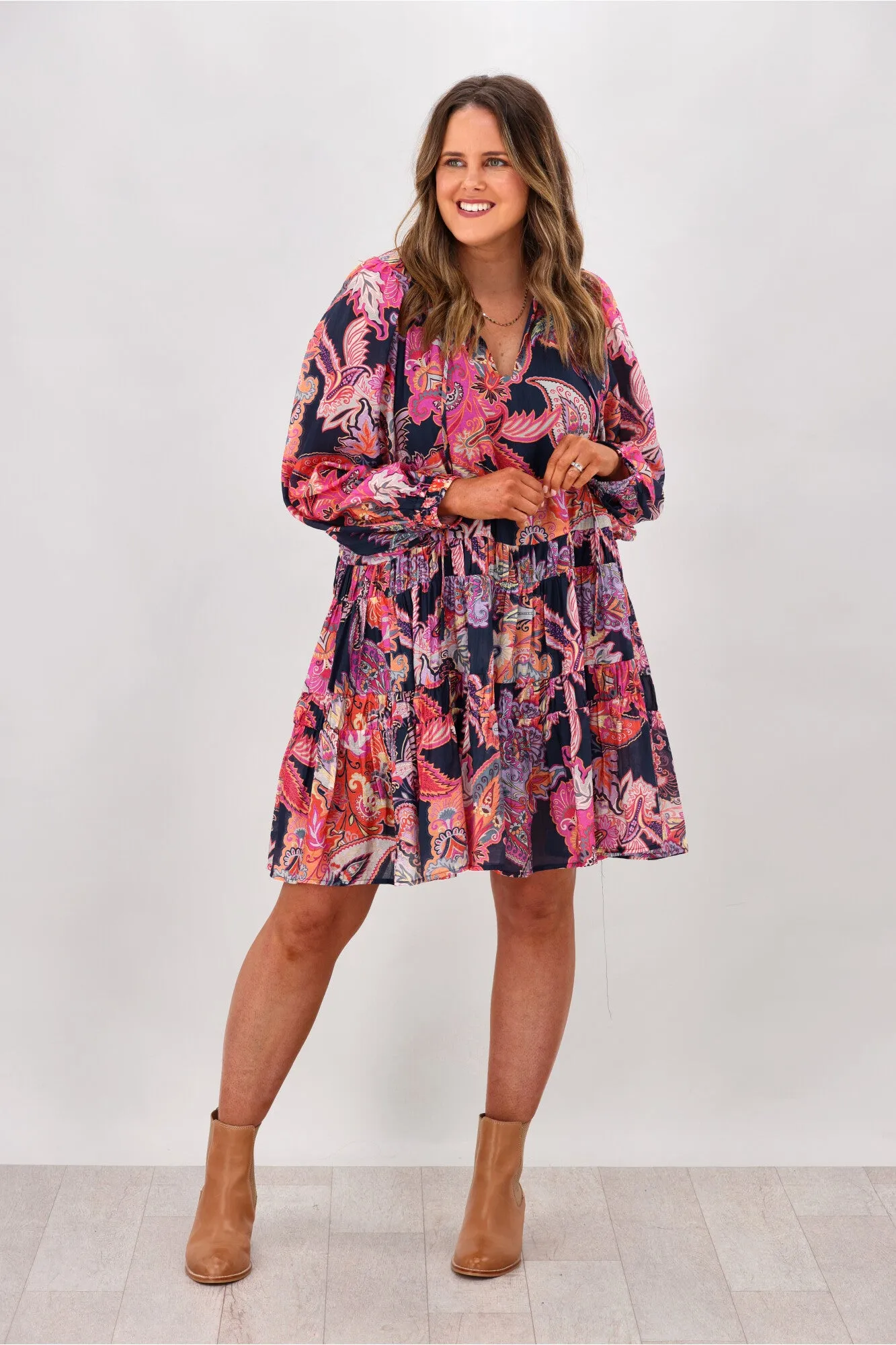 Adorne Collins Paisley Dress