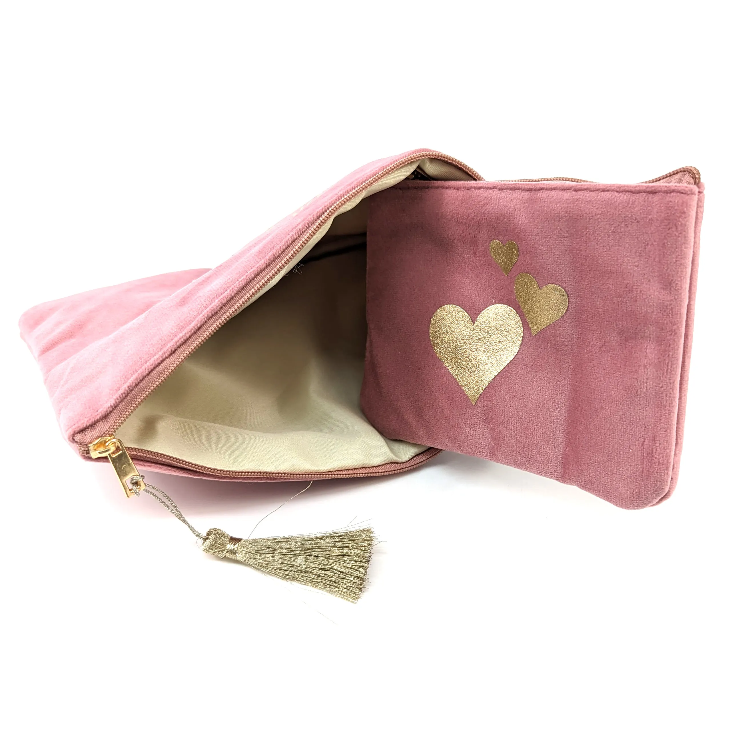 All You Need is Love' Set of 2 Velvet Bags/Purses