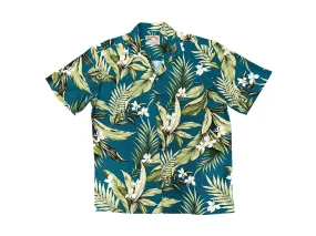 Aloha Shirt White Ginger Jade