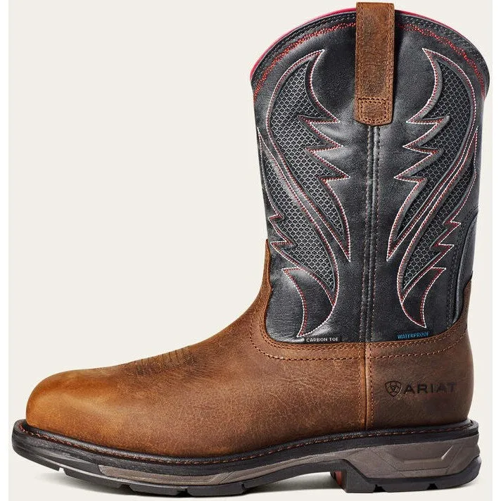 Ariat Men's WorkHog Xt VenTek Carbon Toe Western Work Boot -Brown- 10036005