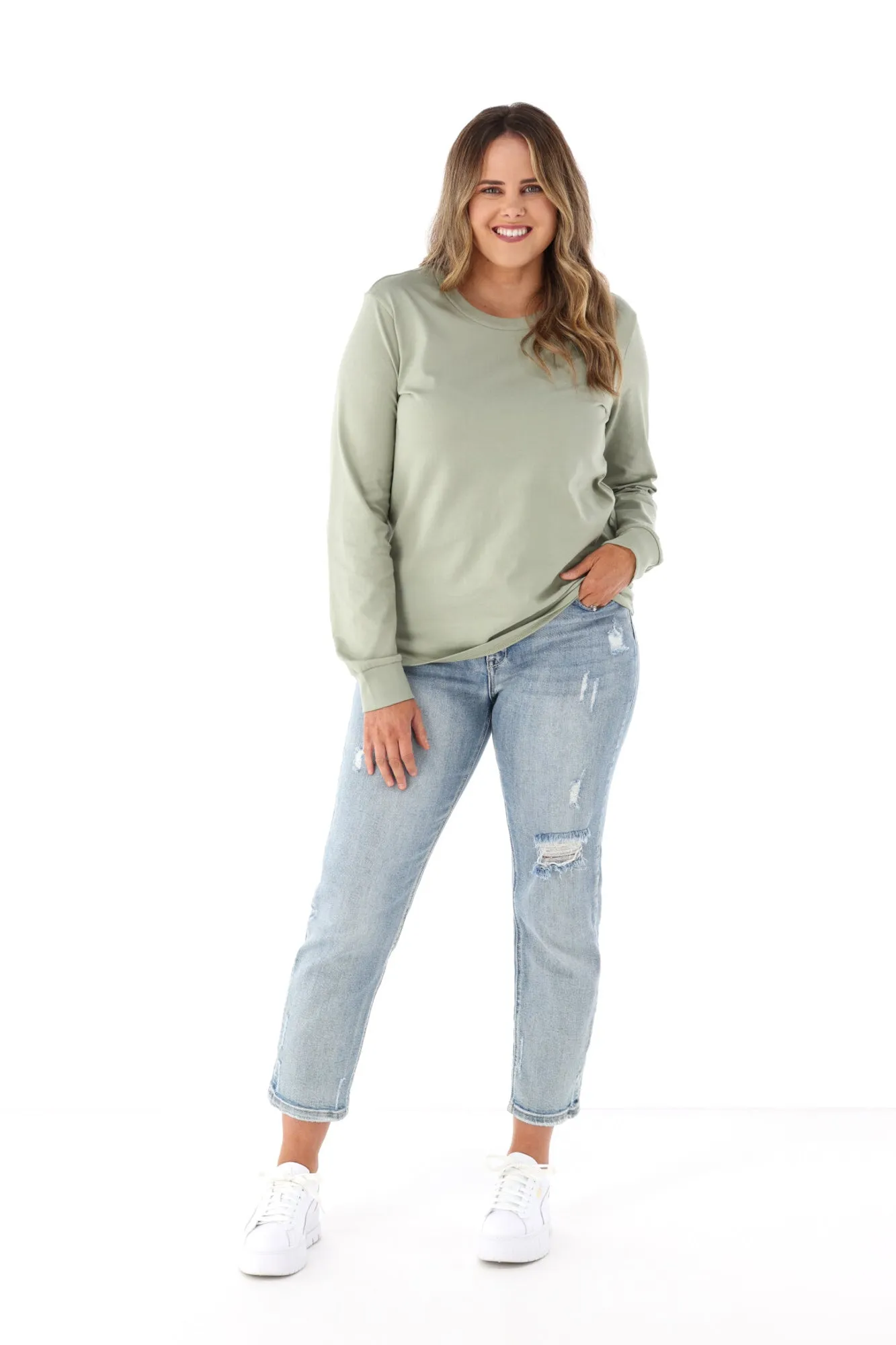 AS Colour Dice Long Sleeve Tee Pistachio