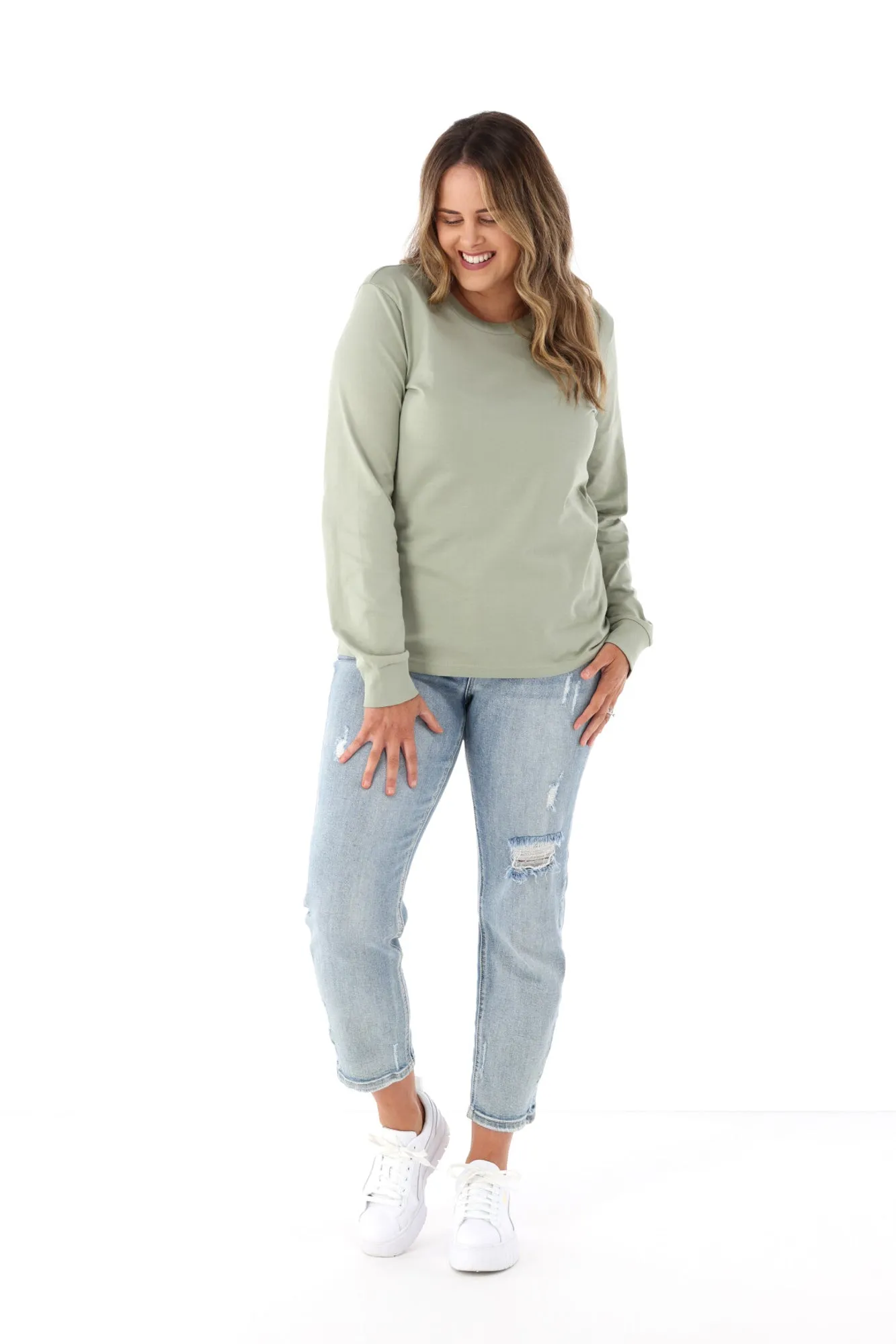 AS Colour Dice Long Sleeve Tee Pistachio