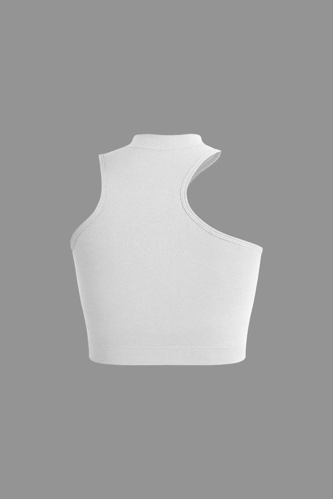 Asymmetrical One-Shoulder Crop Top