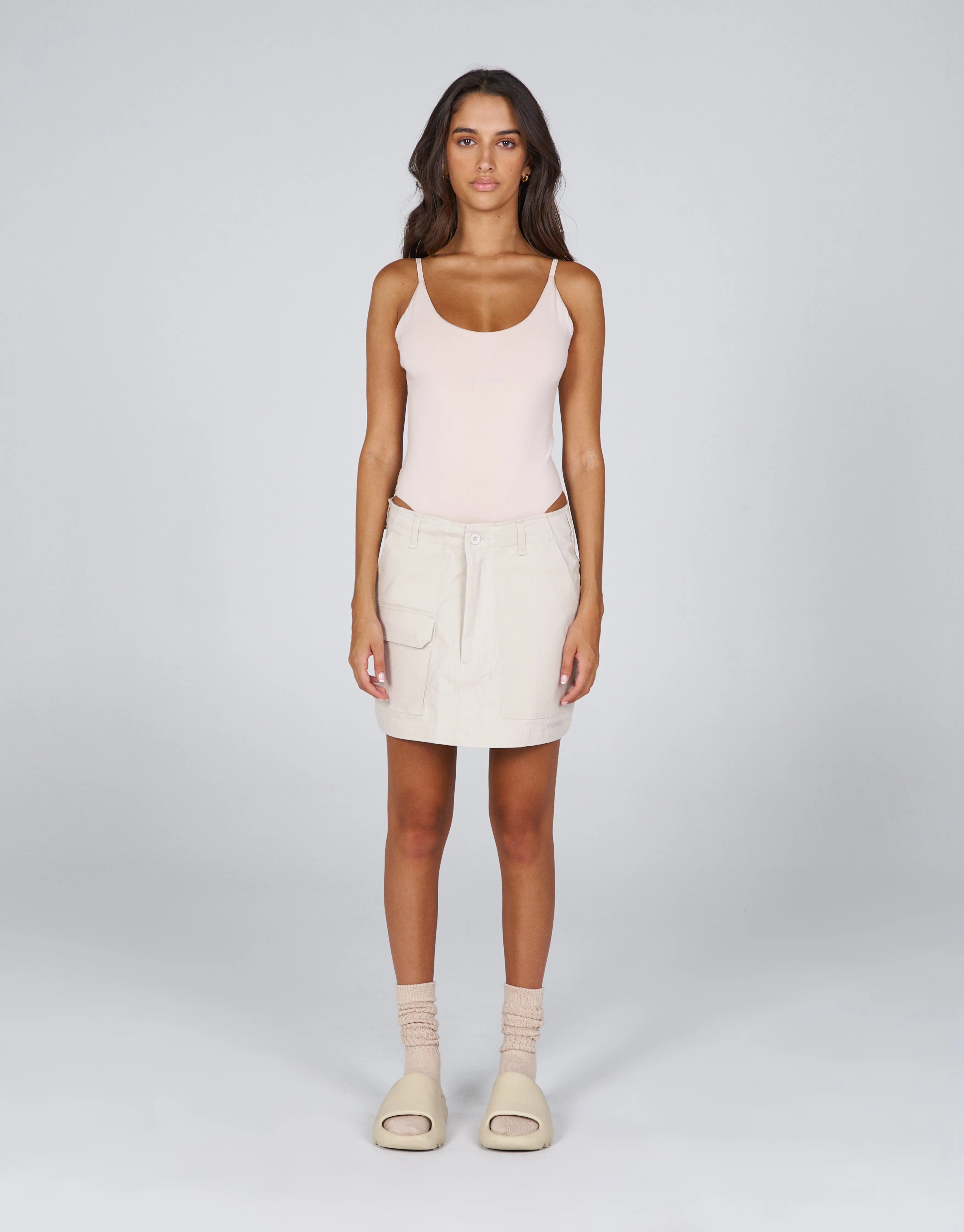 AW Desert Cargo Skirt- Oat (Beige)