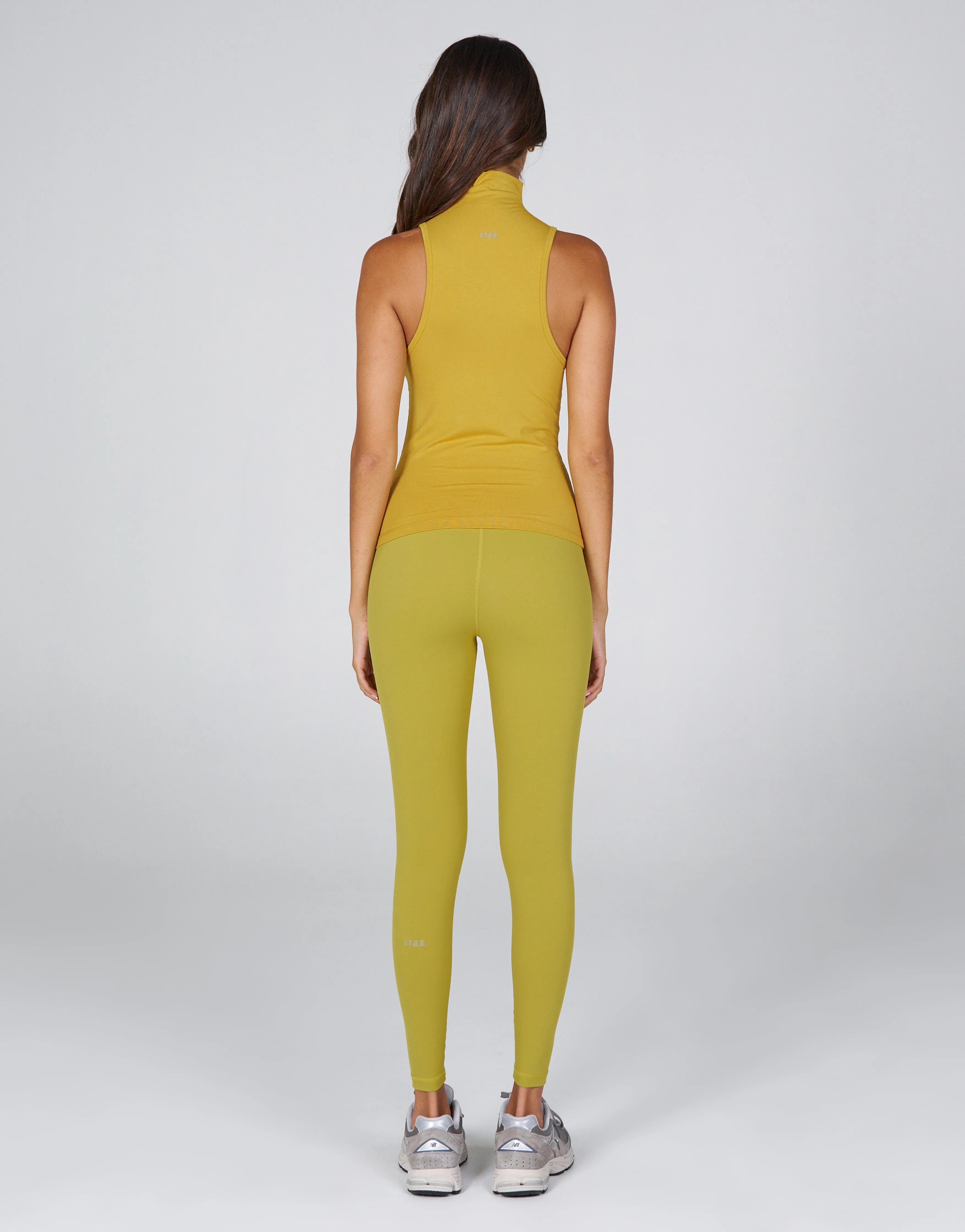 AW High Neck Tank - Dune (Mustard)