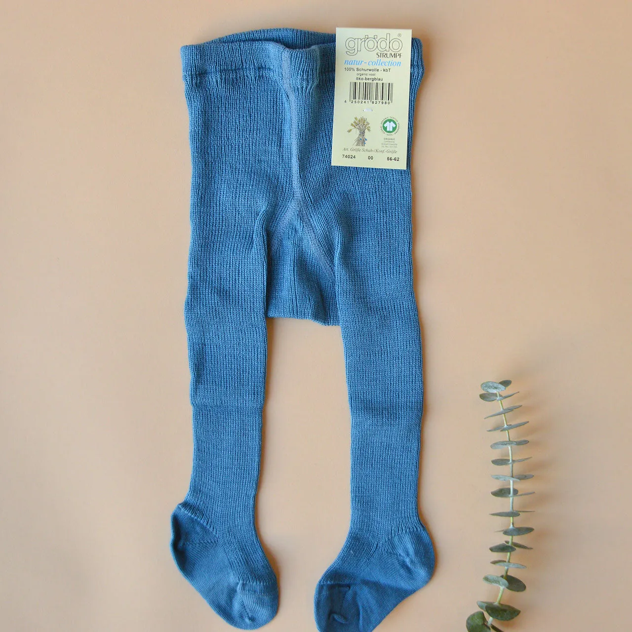 Baby Tights in 100% Organic Merino Wool (0-24m)