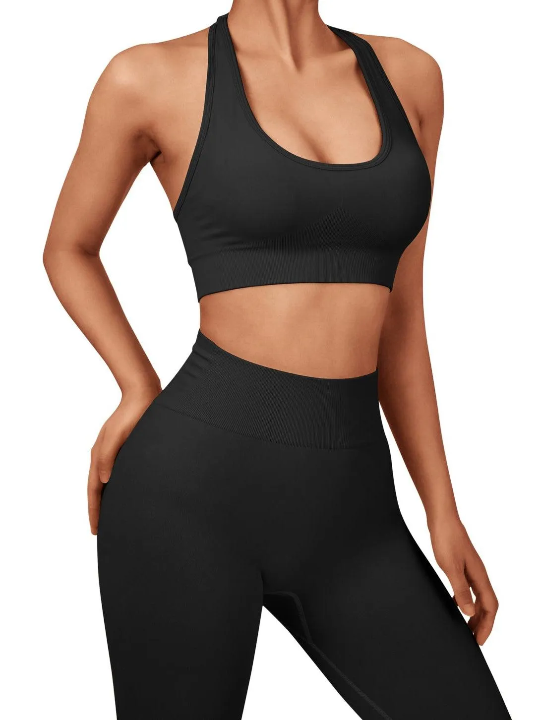 Backless Seamless Sports Bra