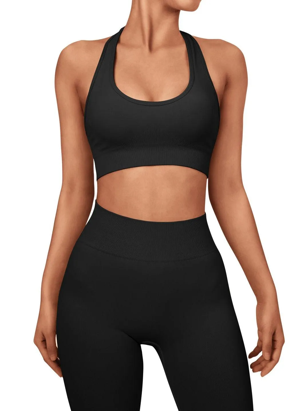 Backless Seamless Sports Bra