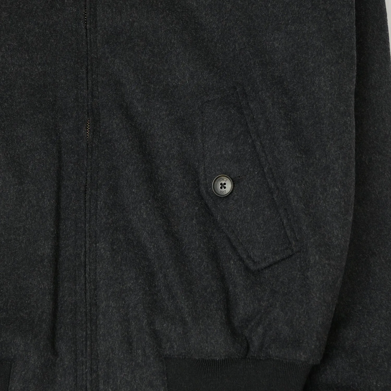 Baracuta G9 Melton Wool Harrington Jacket - Charcoal