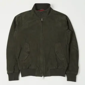 Baracuta G9 Suede Harrington Jacket - Green