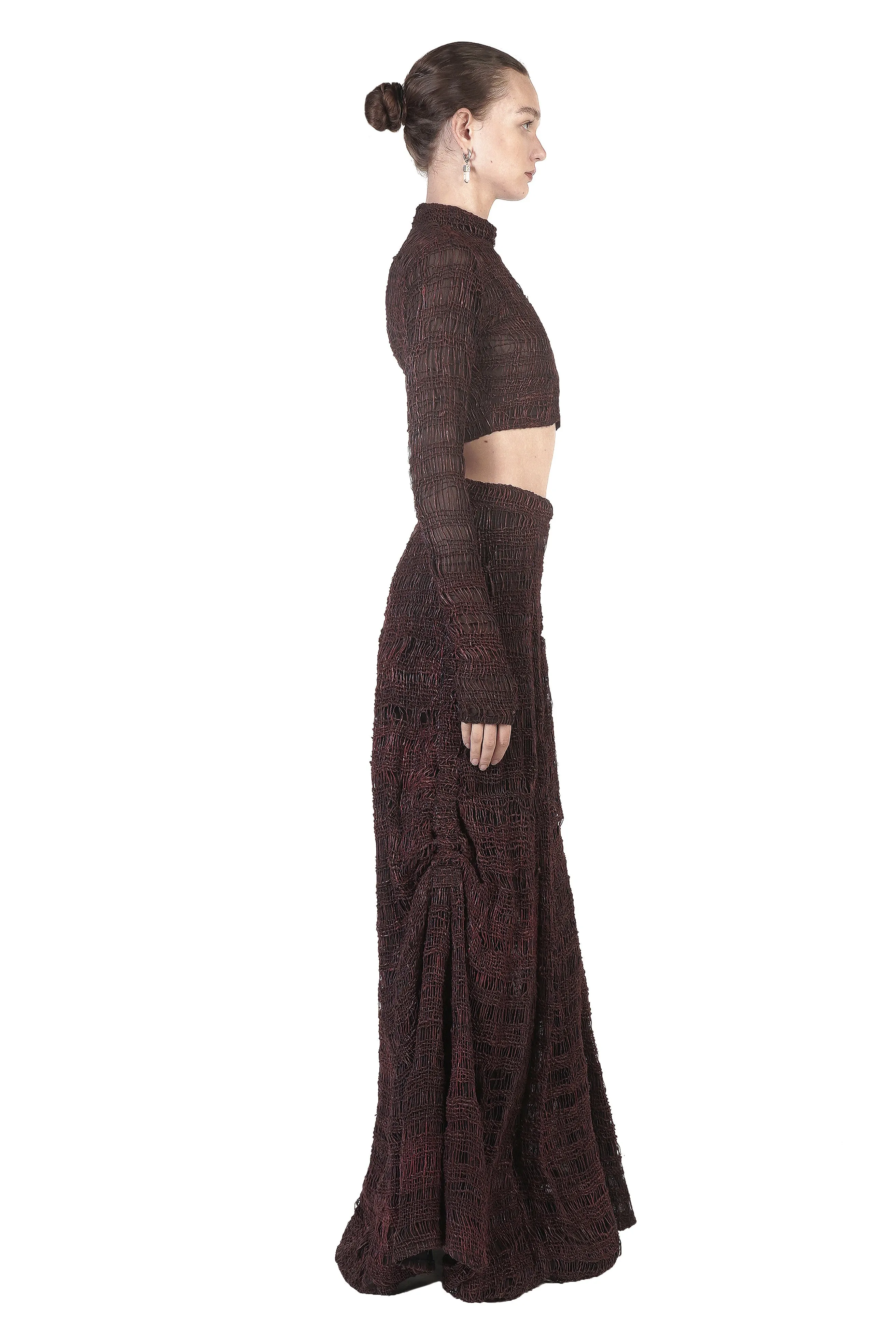 BELLATRIX LONG SKIRT RED-WAXED