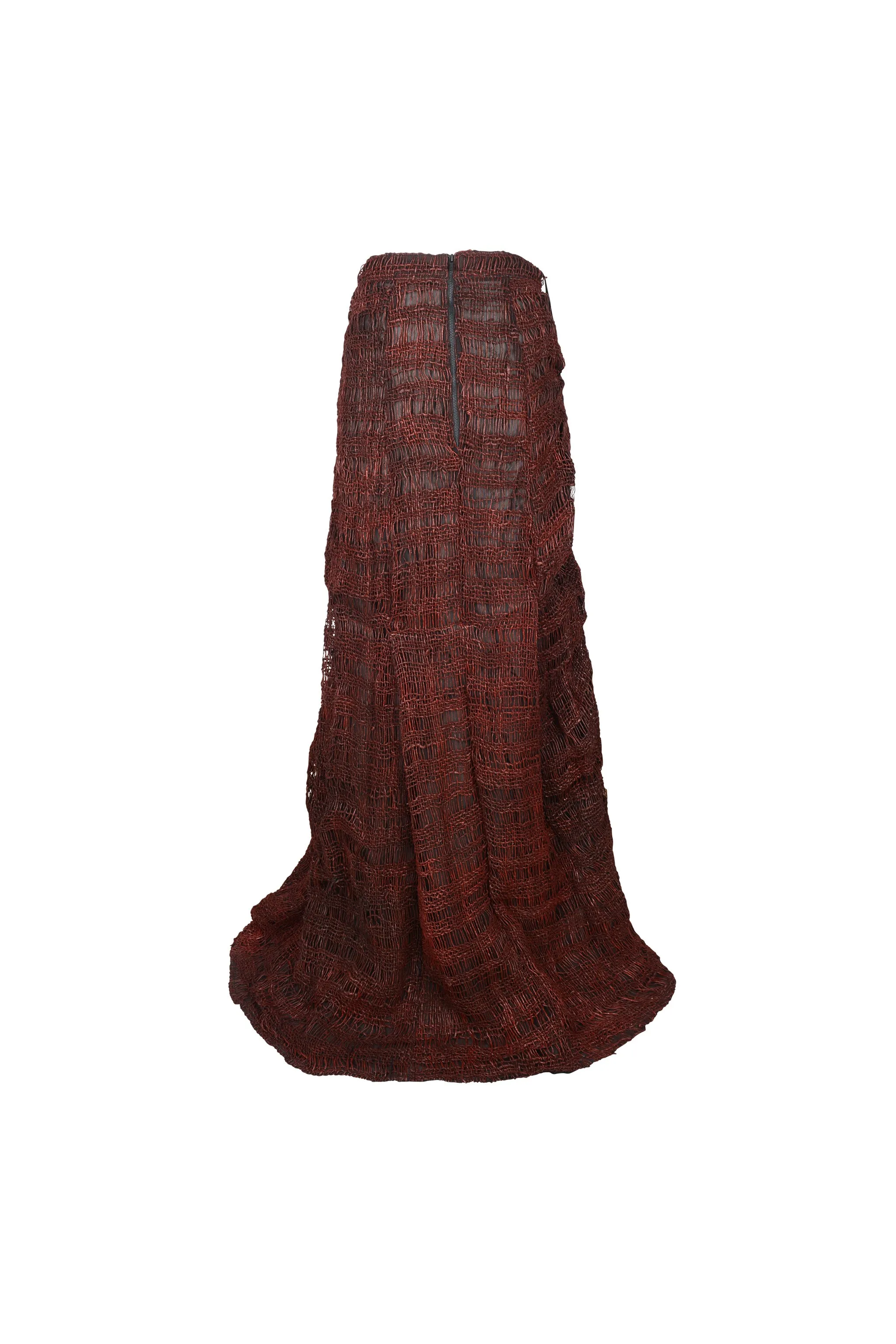 BELLATRIX LONG SKIRT RED-WAXED