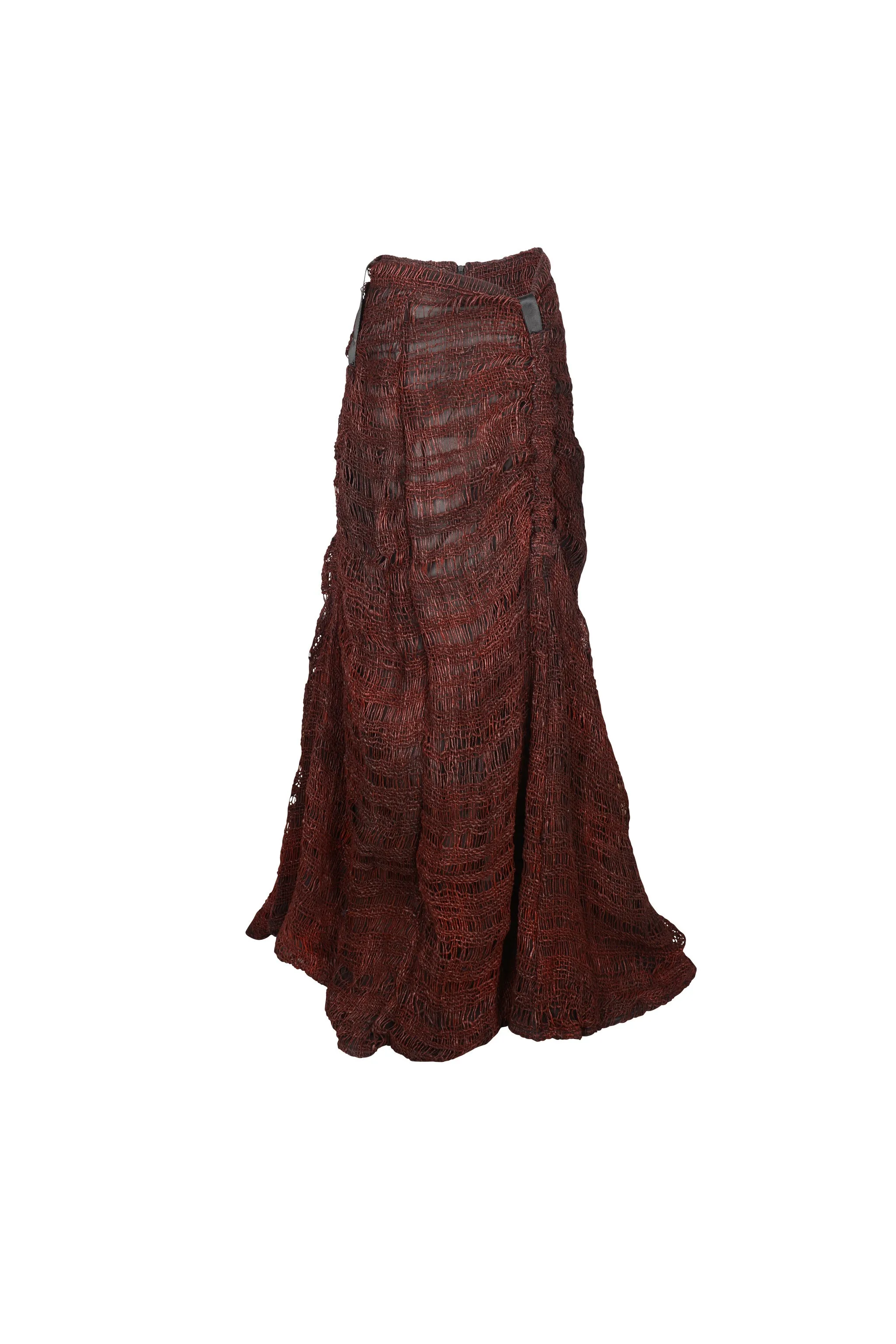 BELLATRIX LONG SKIRT RED-WAXED