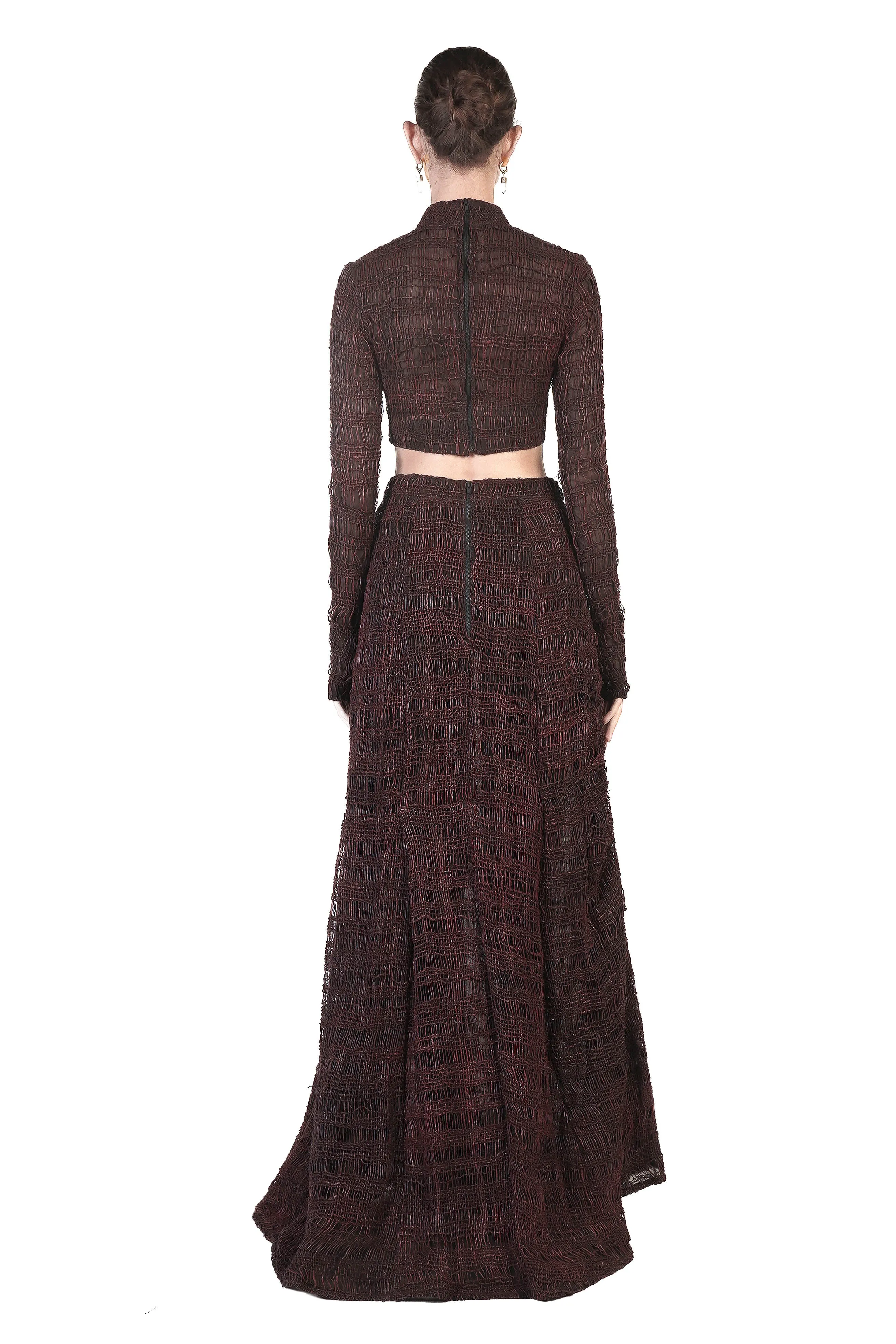 BELLATRIX LONG SKIRT RED-WAXED