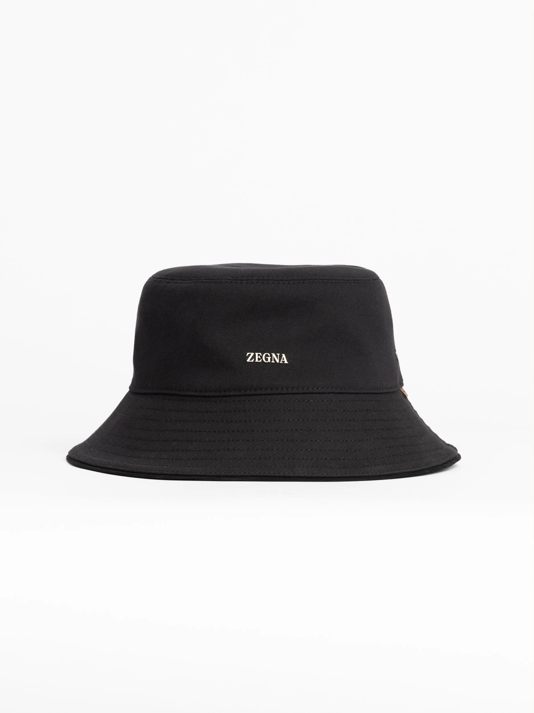 Black Cotton-Wool Bucket Hat