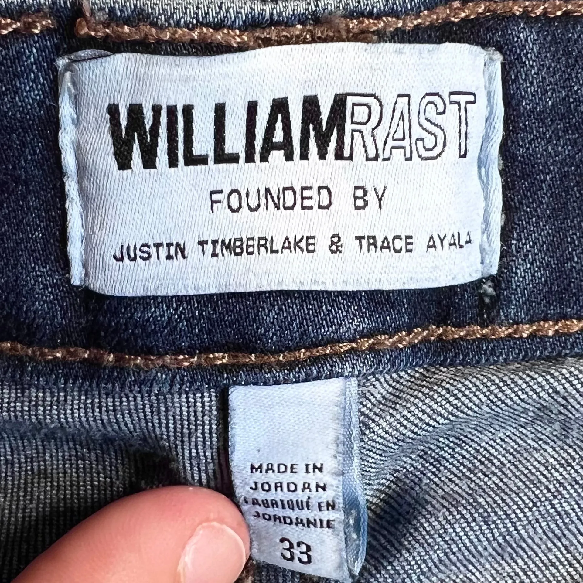 Blue Denim Jeans Straight By William Rast, Size: 16