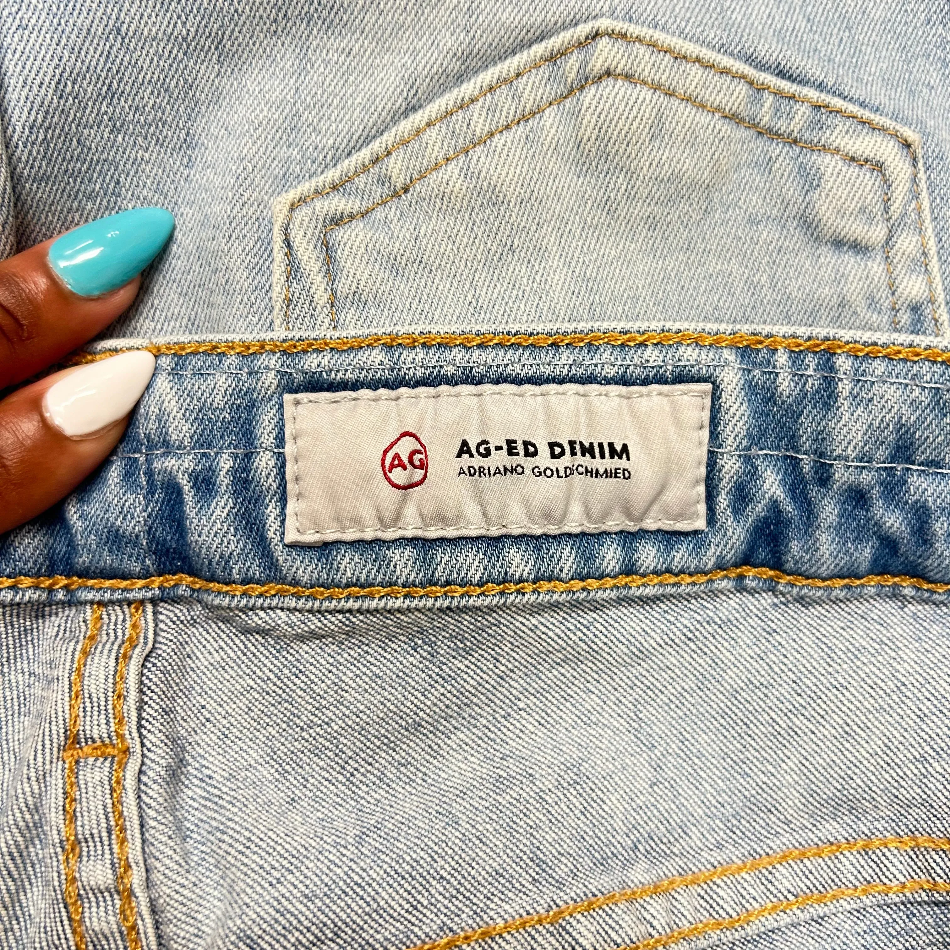 Blue Denim Shorts By Adriano Goldschmied, Size: 4