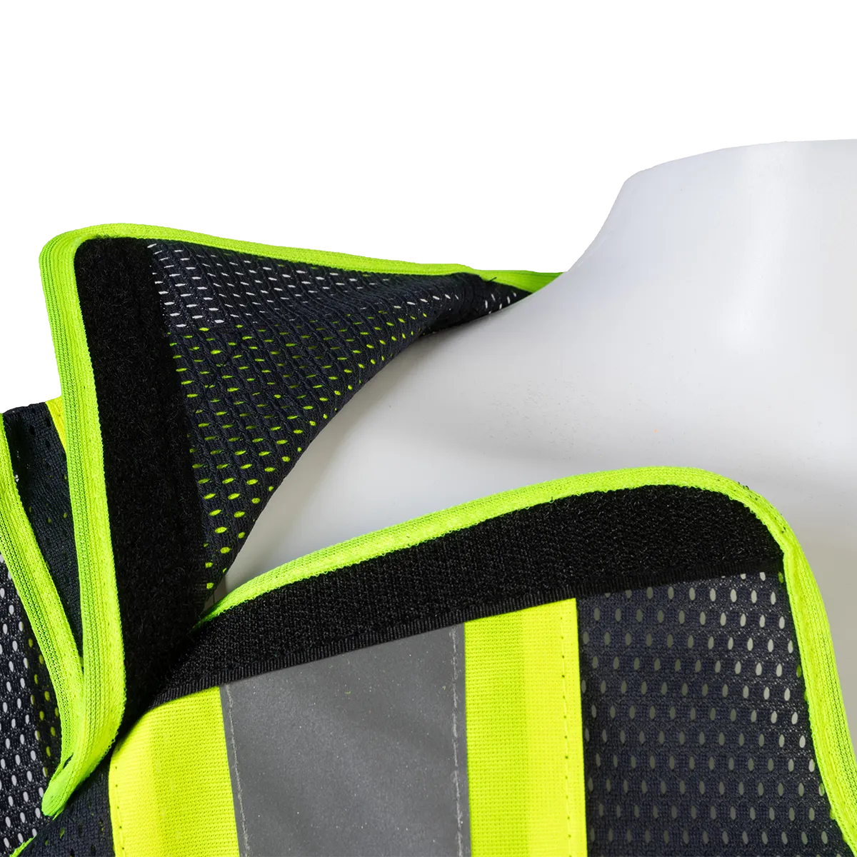 BLVM-PSV ANSI Type O Class 1 Navy Blue Mesh / Lime Green Contrast Expandable Breakaway Vest