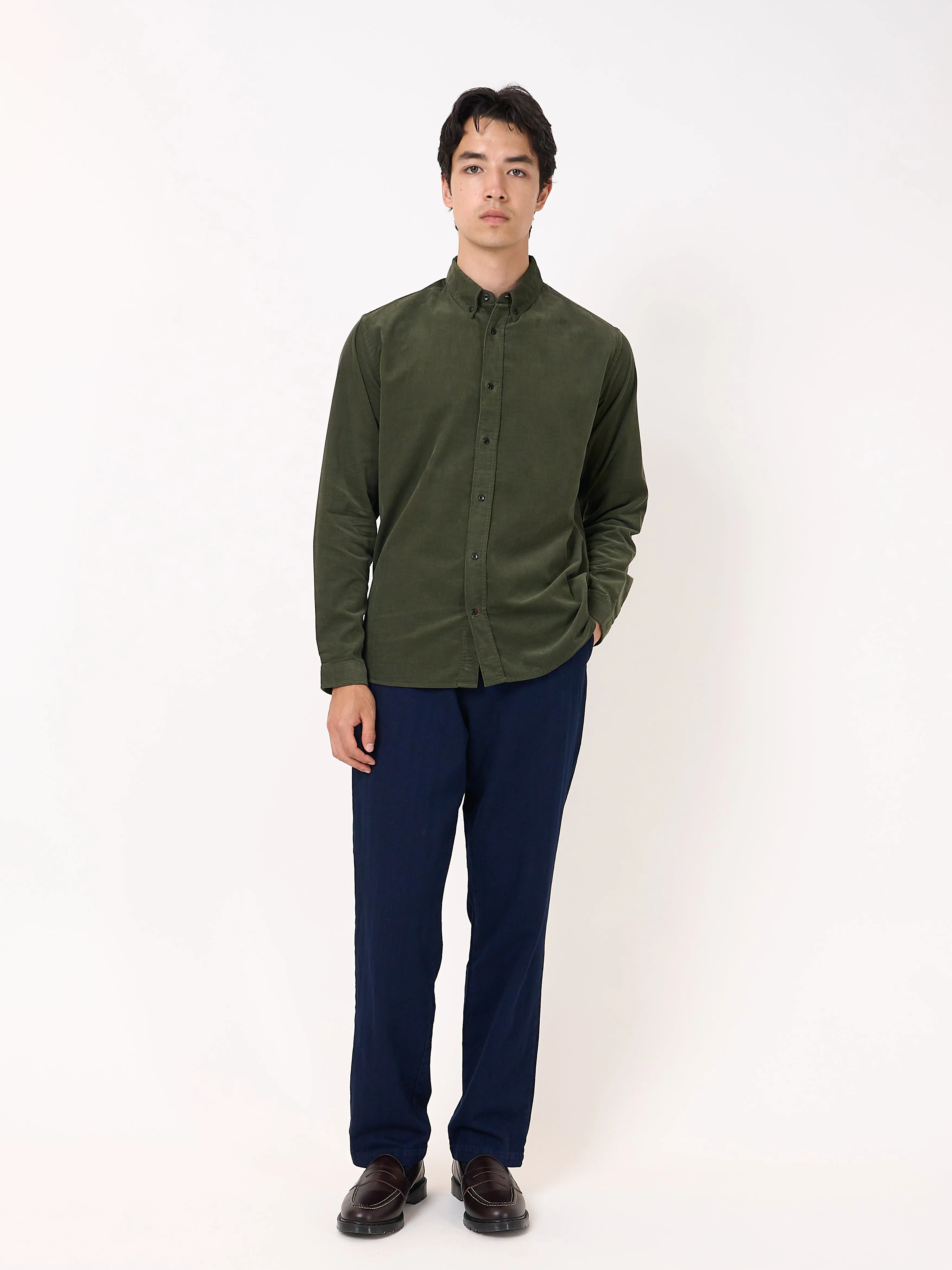 Brook Shirt Mersey Cord Green