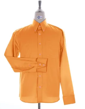 Button Down Orange Color Shirt