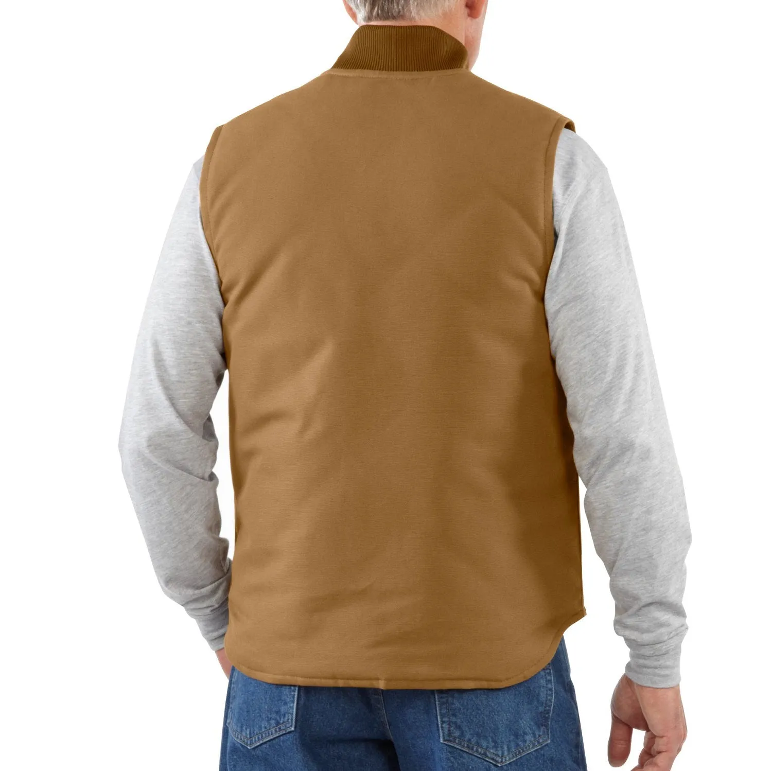 Carhartt Men's V01 Relaxed Fit Firm Duck Insulated Zip Vest