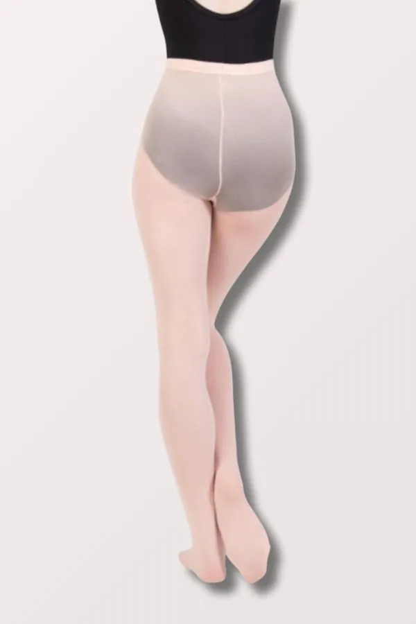 Children's TotalSTRETCH Footed Dance Tights (Elastic Waistband) - Ballet Pink