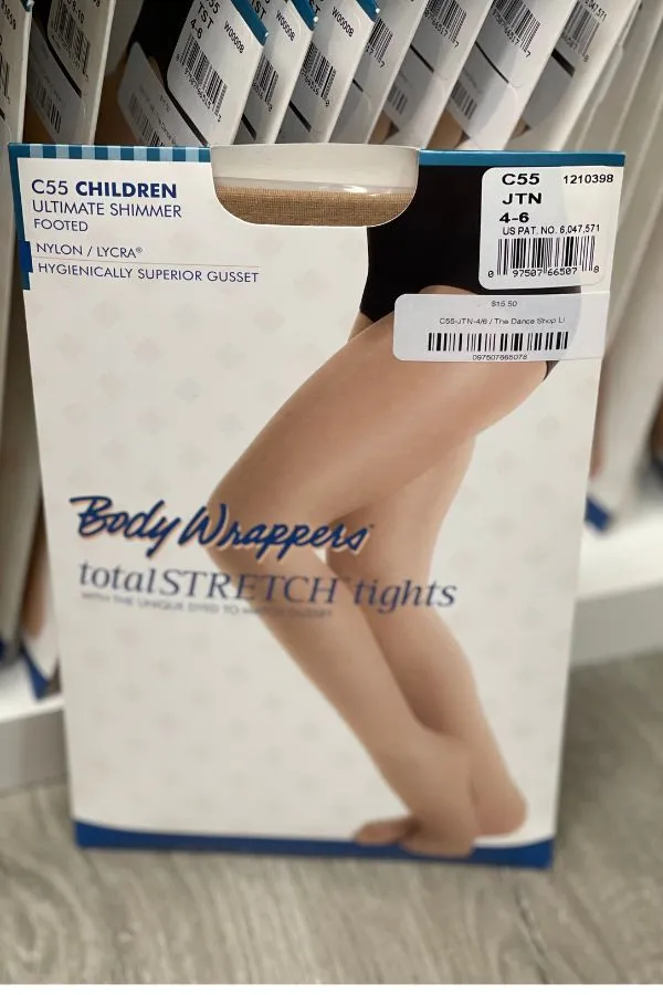 Children's Ultra Shimmery Dance Tights by Body Wrappers