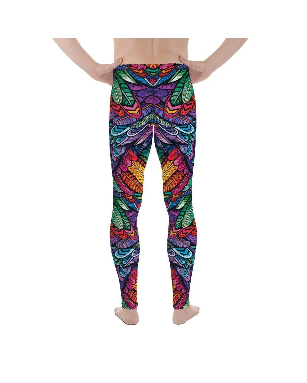 Colorful Feathers Meggings