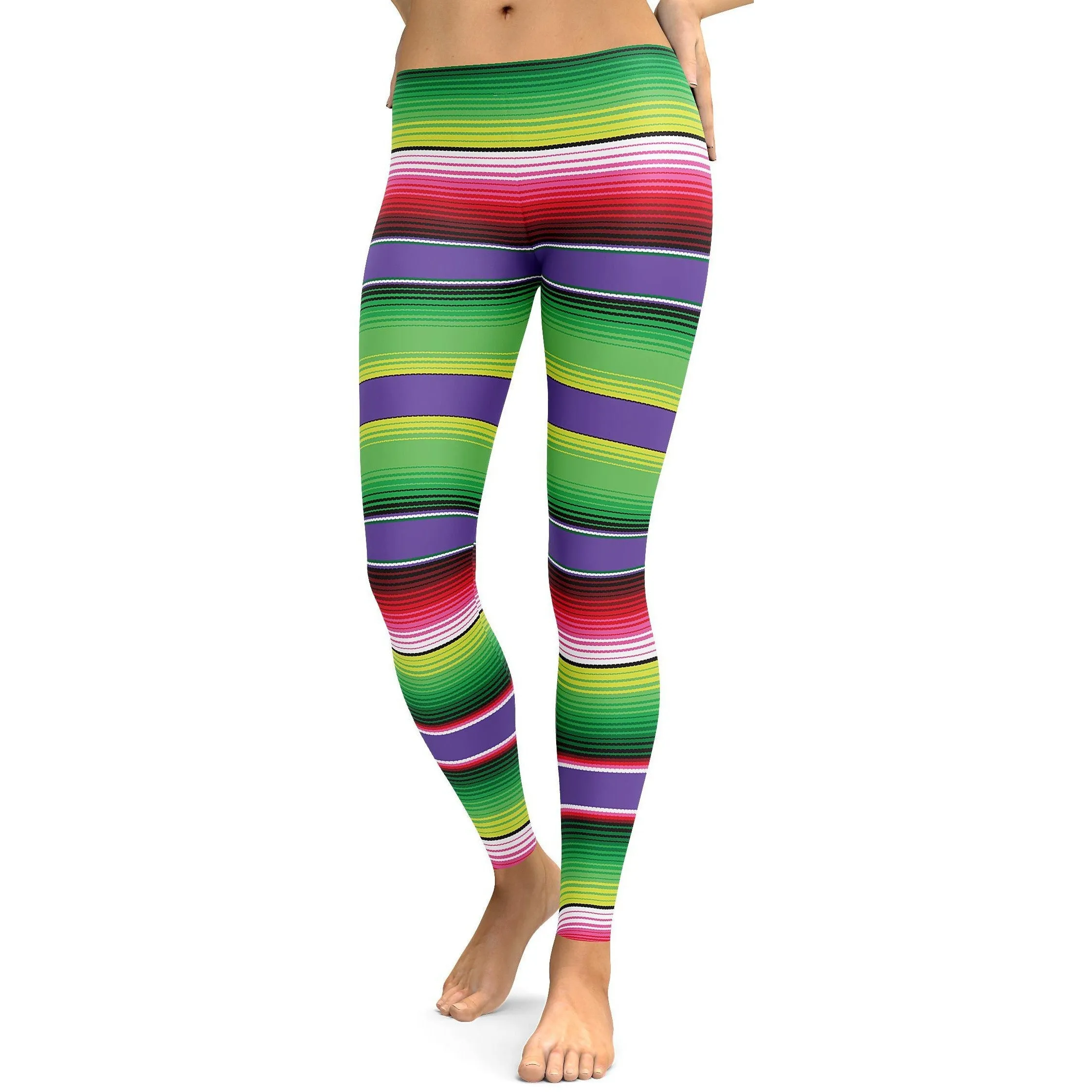 Colorful Mexican Serape Leggings