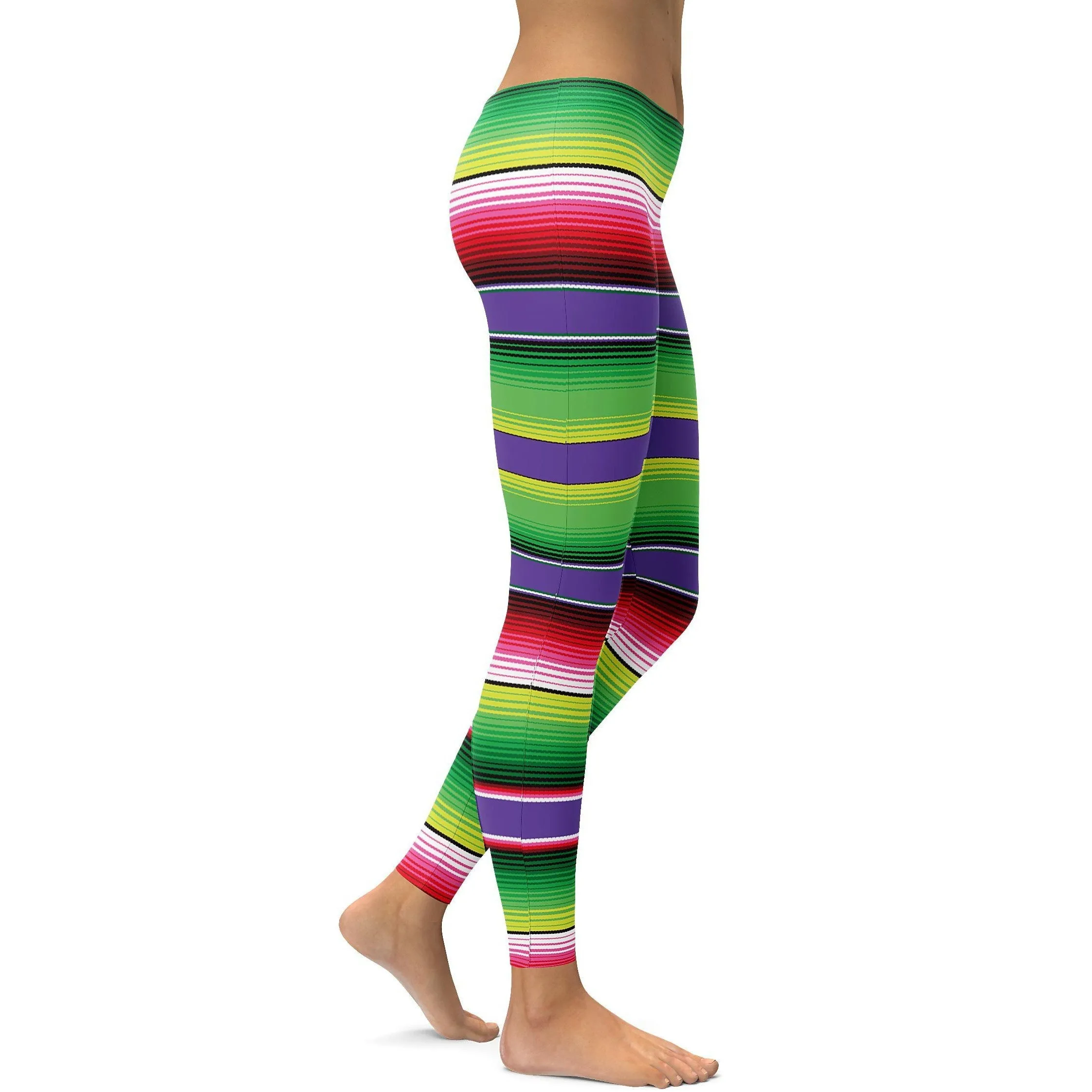 Colorful Mexican Serape Leggings