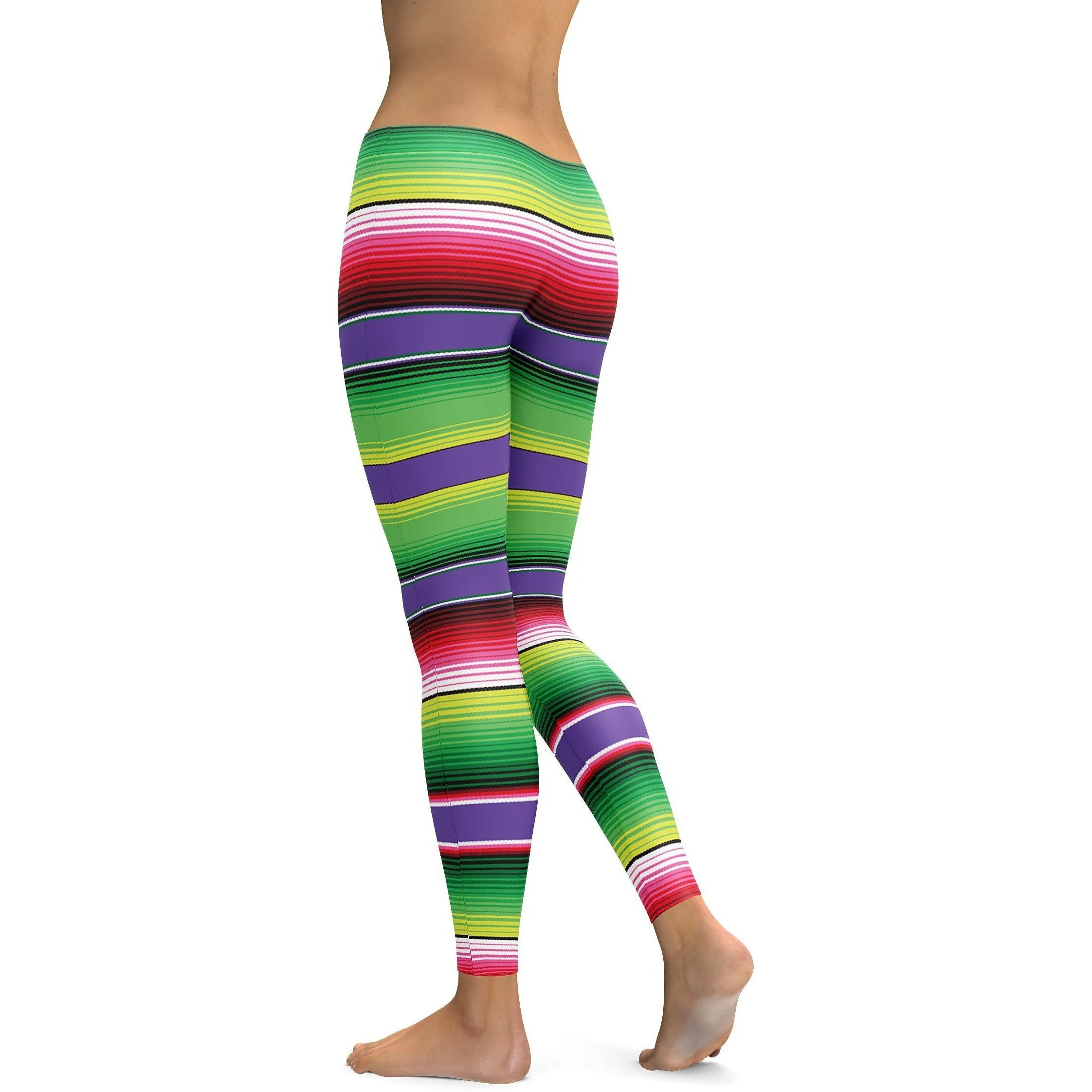 Colorful Mexican Serape Leggings