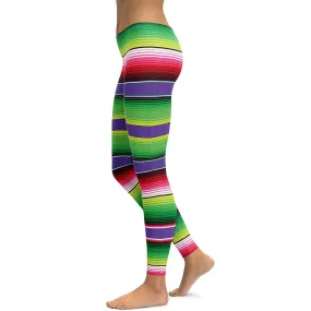 Colorful Mexican Serape Leggings