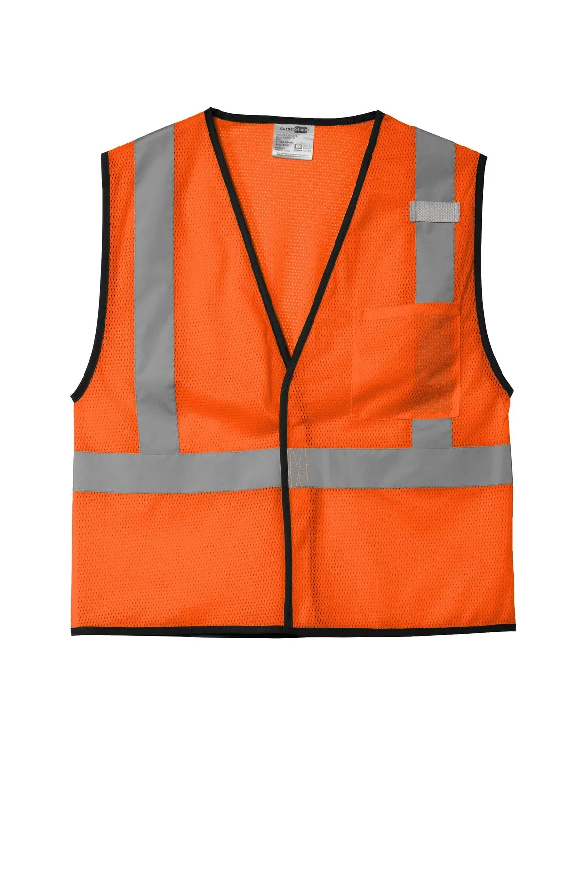 CornerStone ANSI 107 Class 2 Economy Mesh One-Pocket Vest. CSV100