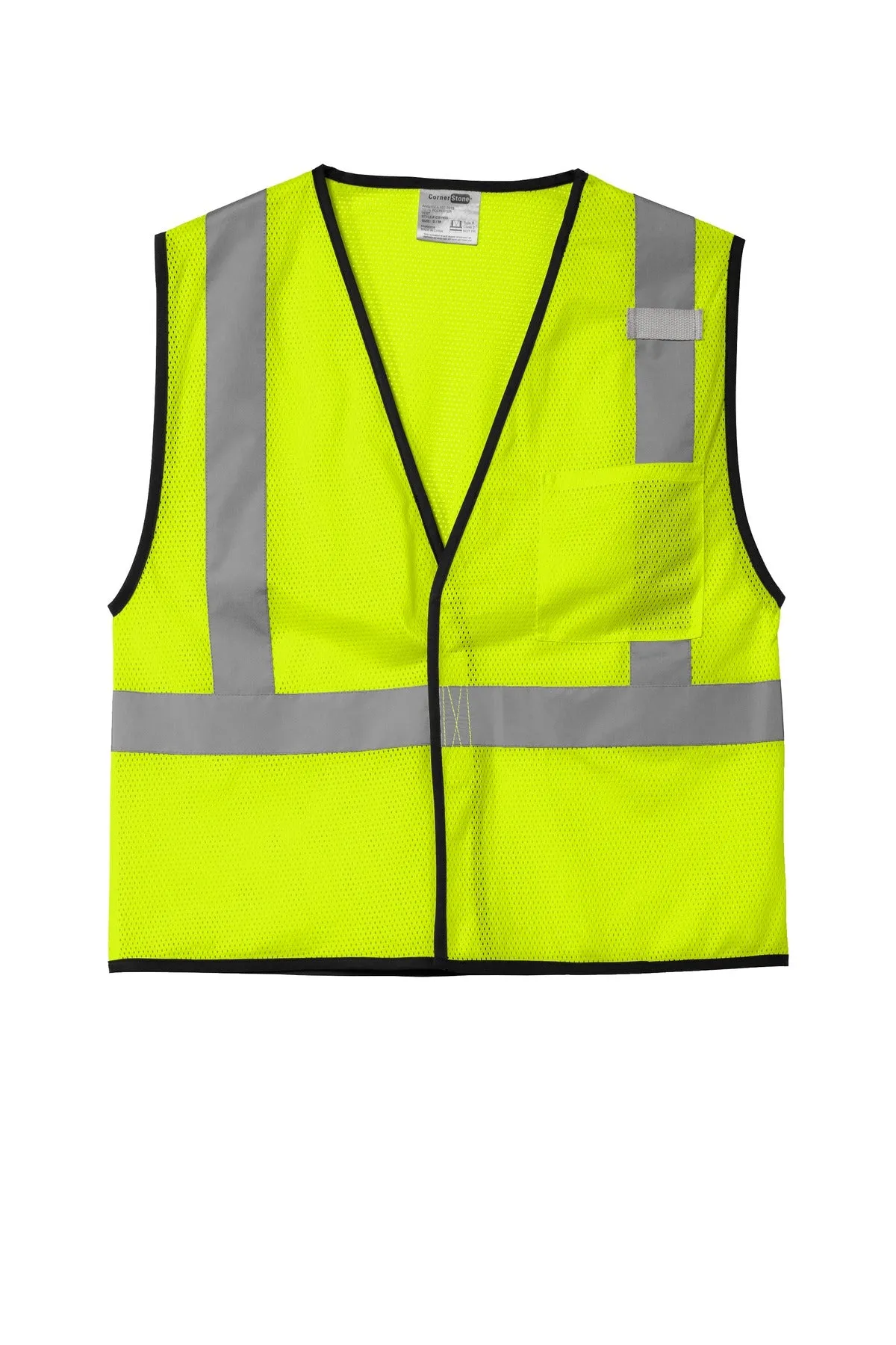 CornerStone ANSI 107 Class 2 Economy Mesh One-Pocket Vest. CSV100