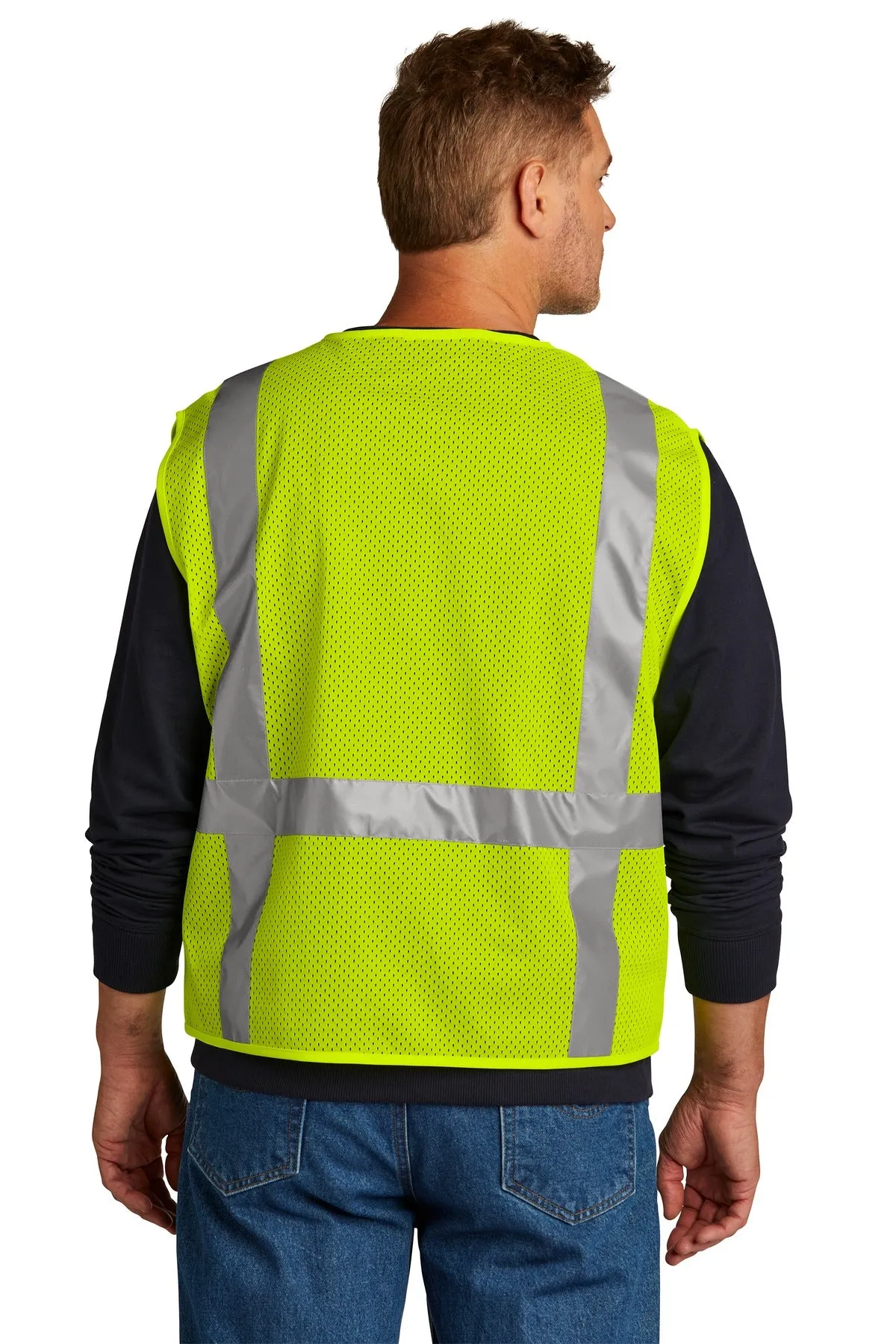 CornerStone ANSI 107 Class 2 Mesh Six-Pocket Zippered Vest. CSV104