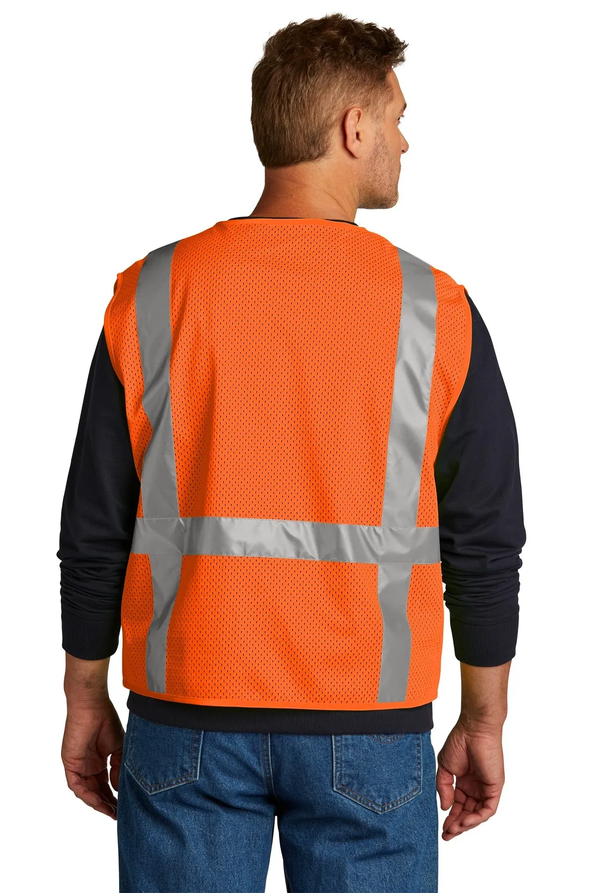 CornerStone ANSI 107 Class 2 Mesh Six-Pocket Zippered Vest. CSV104