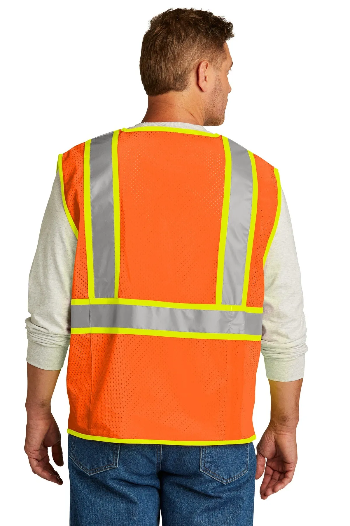 CornerStone ANSI 107 Class 2 Surveyor Zippered Two-Tone Vest. CSV105