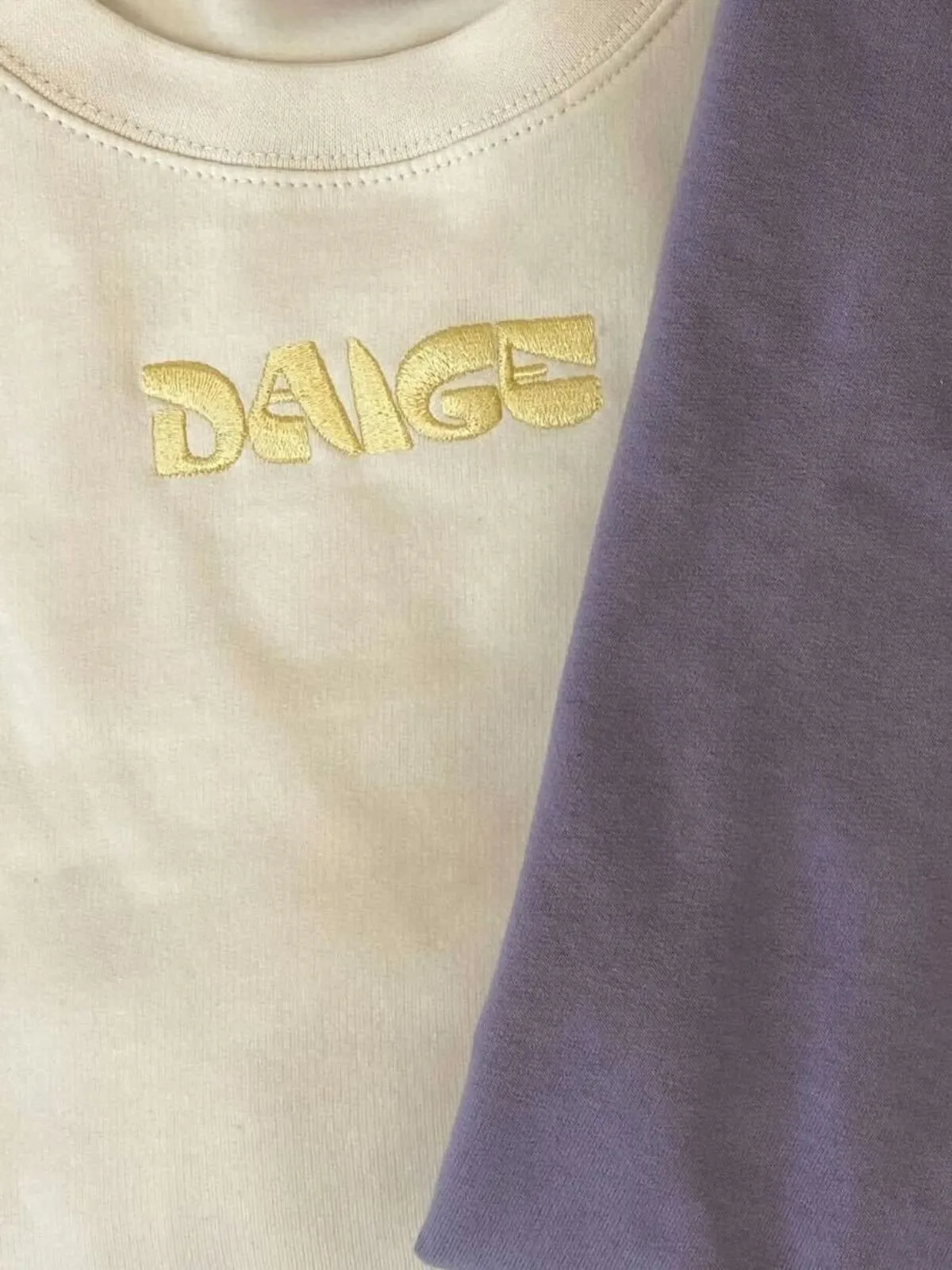 DAIGE logo sweater - Vanilla milkshake