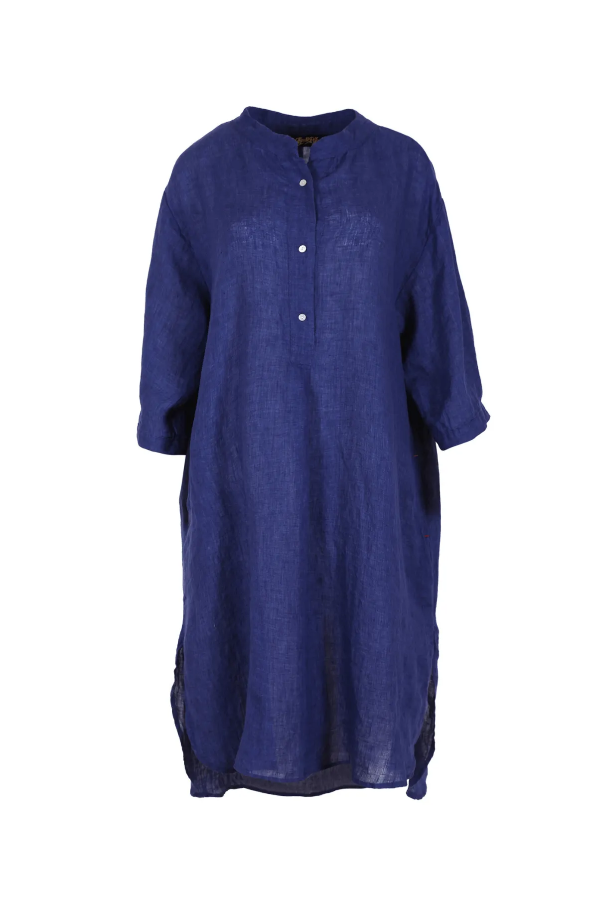 Denmark Shirt Dress Azul Blue in Linen