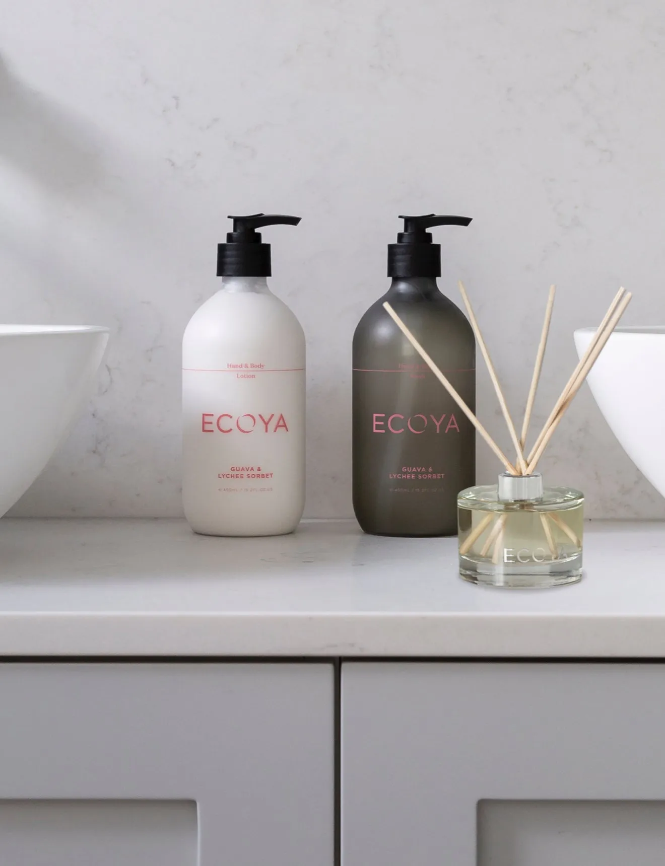 Ecoya Essential Gift Set Guava & Lychee Sorbet