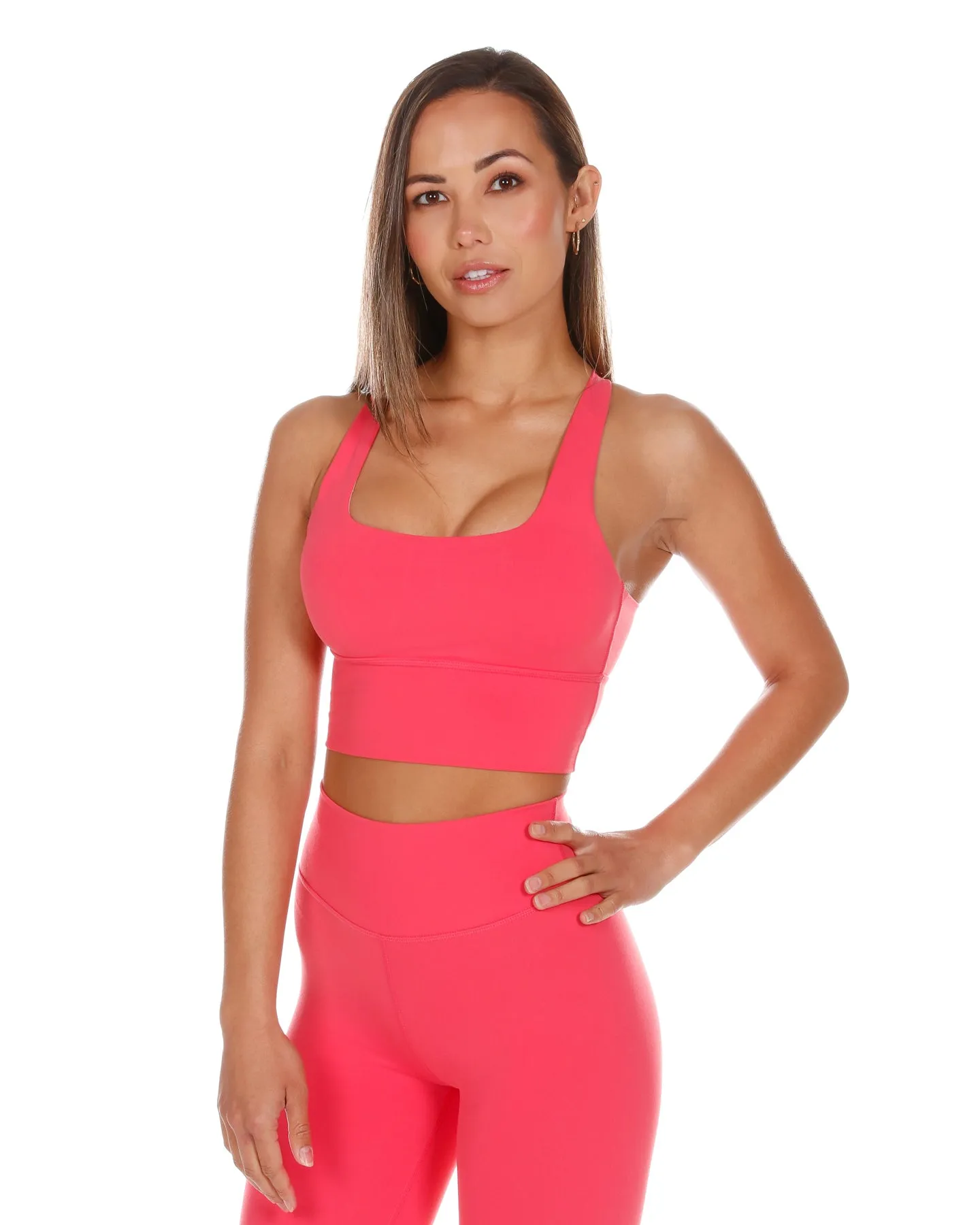 EE Square Neck Bra - Sherbet