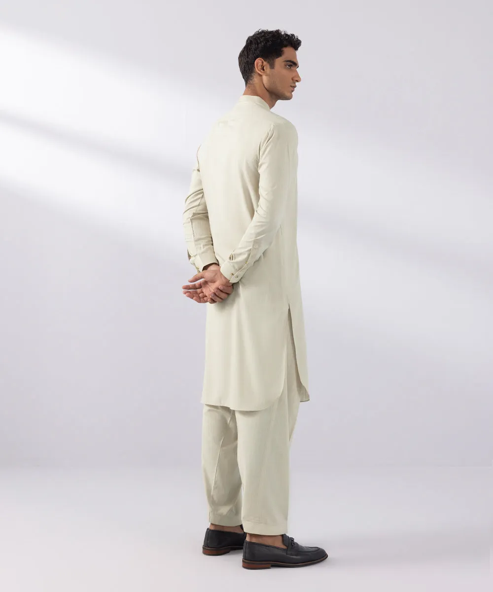 Embroidered Wash & Wear Suit