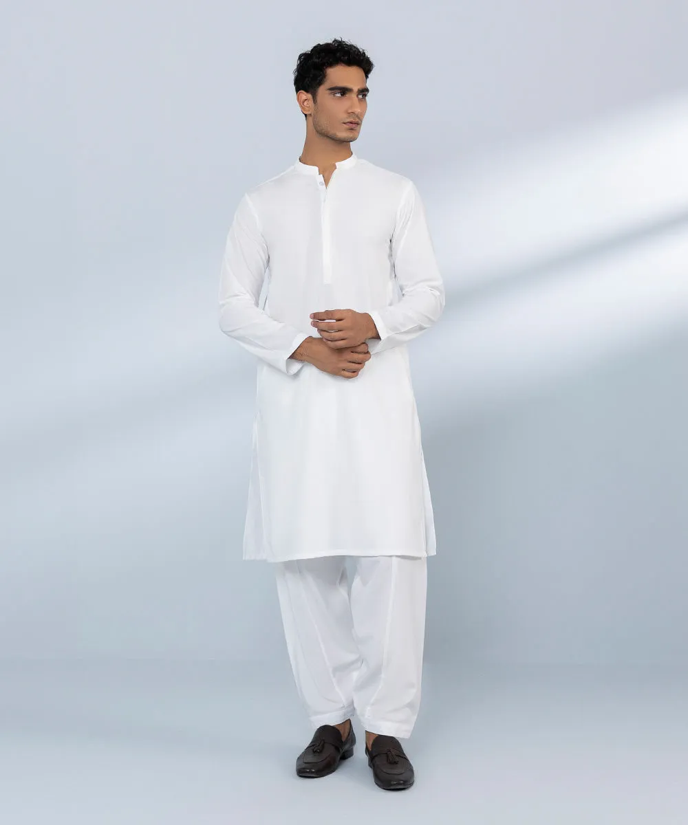 Embroidered Wash & Wear Suit