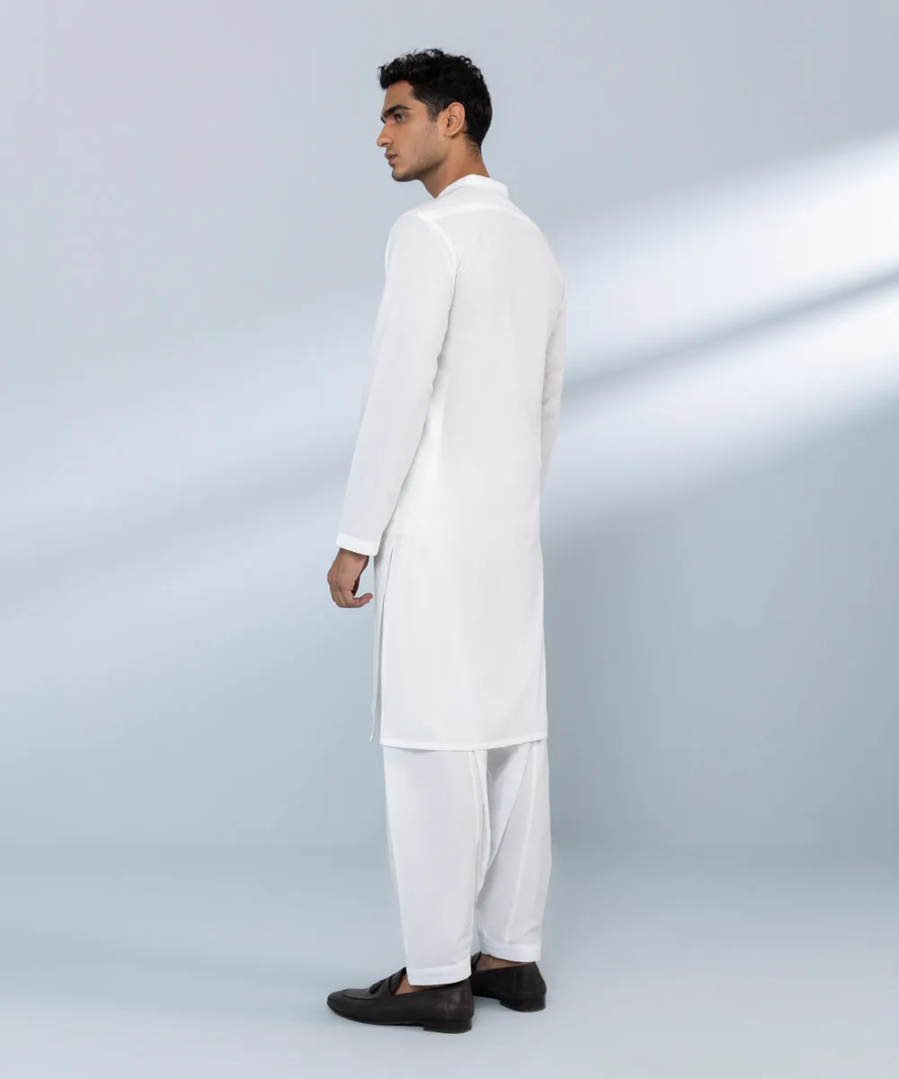 Embroidered Wash & Wear Suit