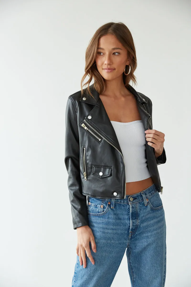 Fallon Faux Leather Jacket