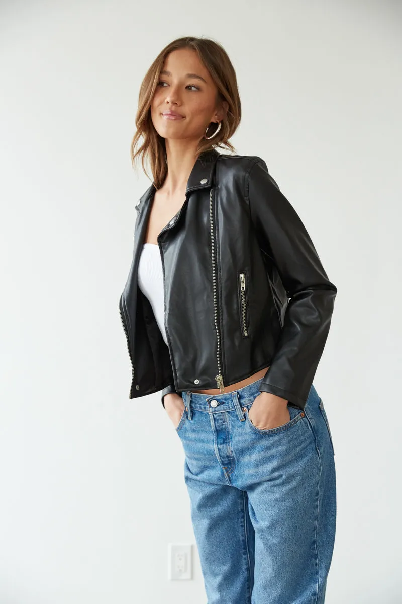 Fallon Faux Leather Jacket